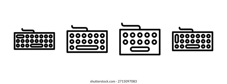 Ícone de teclado ilustração de vetor. símbolo e sinal de teclado