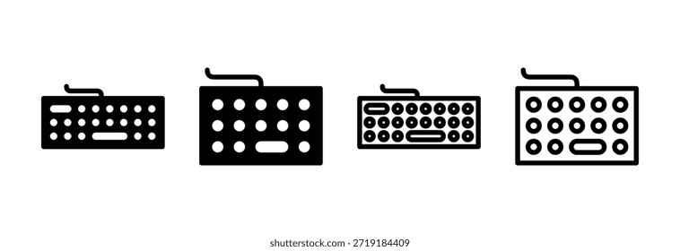 Ícone de teclado ilustração de vetor. símbolo e sinal de teclado