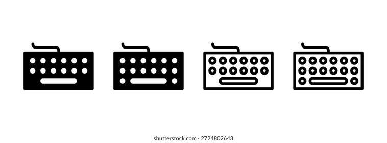 Ícone de teclado ilustração de vetor. símbolo e sinal de teclado