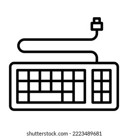 Keyboard icon vector image. Can also be used for web apps, mobile apps and print media.