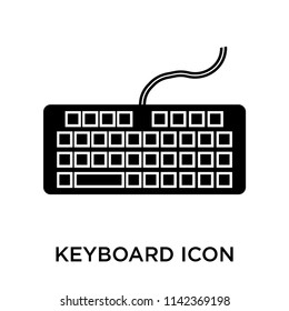 Keyboard icon vector isolated on white background for your web and mobile app design, Keyboard logo concept