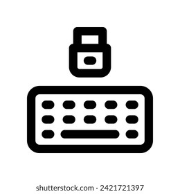 icono de teclado. icono de línea vectorial para tu sitio web, móvil, presentación y diseño de logotipo.