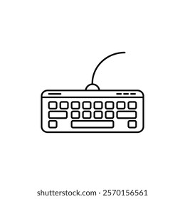 Keyboard icon Vector logo set flat