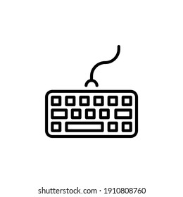 Keyboard icon in vector. Logotype