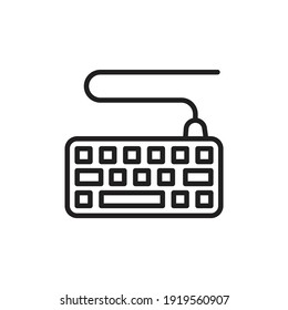 Keyboard icon in vector. Logotype