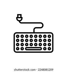 Keyboard icon in vector. Logotype