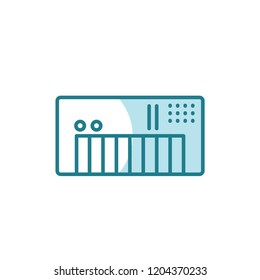 keyboard icon vector. music icon modern style