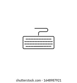 keyboard Icon vector sign isolated for graphic and web design. keyboard symbol template color editable on white background.