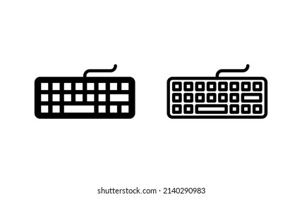 Keyboard icon vector. keyboard sign and symbol