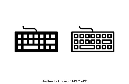 Keyboard icon vector. keyboard sign and symbol