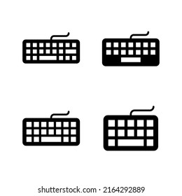 Keyboard icon vector. keyboard sign and symbol