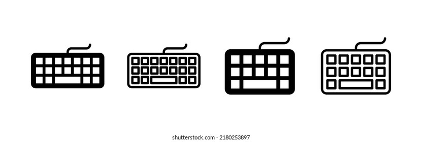 Keyboard Icon Vector Keyboard Sign Symbol Stock Vector (Royalty Free ...