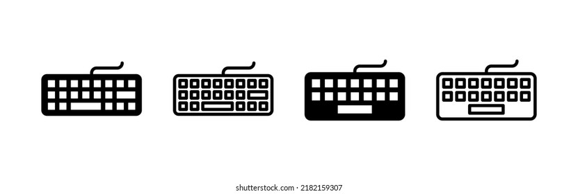 Keyboard Icon Vector Keyboard Sign Symbol Stock Vector (Royalty Free ...