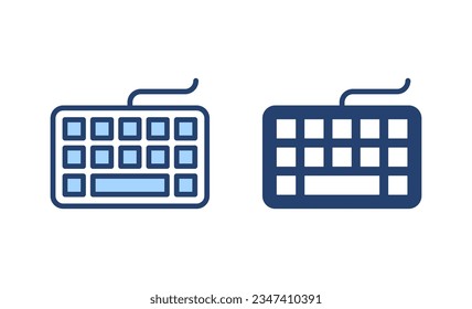 Vector de icono de teclado. signo de teclado y símbolo