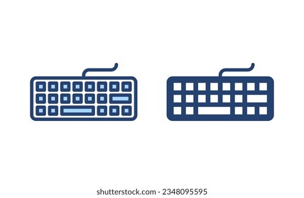Keyboard icon vector. keyboard sign and symbol