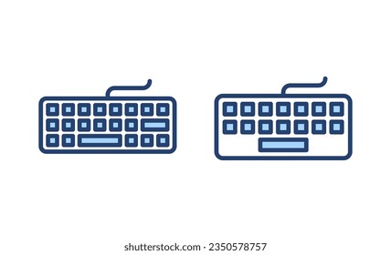 Keyboard icon vector. keyboard sign and symbol
