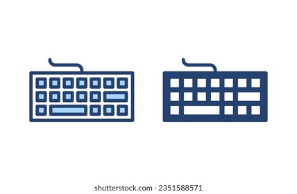 Keyboard icon vector. keyboard sign and symbol