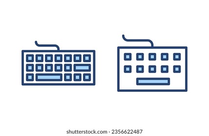 Keyboard icon vector. keyboard sign and symbol