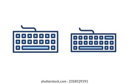 Keyboard icon vector. keyboard sign and symbol