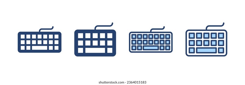 Keyboard icon vector. keyboard sign and symbol