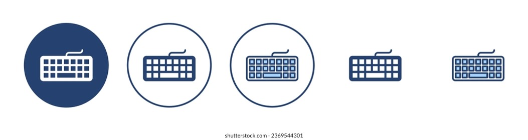 Keyboard icon vector. keyboard sign and symbol