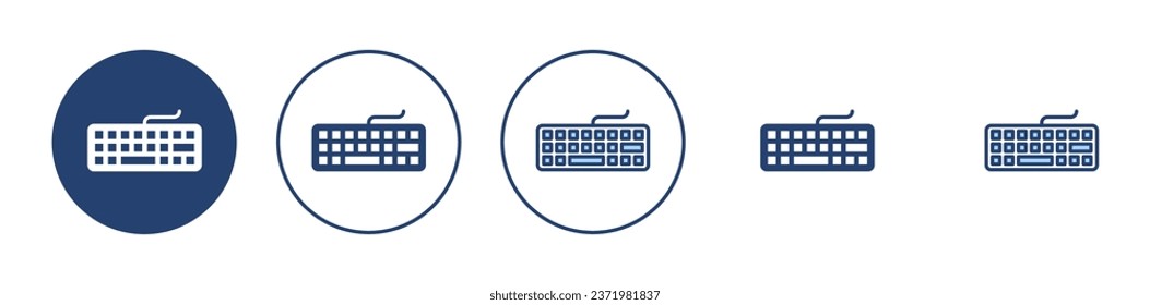 Keyboard icon vector. keyboard sign and symbol
