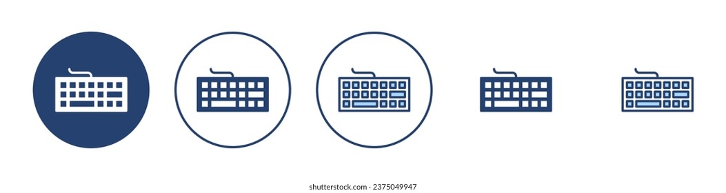 Keyboard icon vector. keyboard sign and symbol