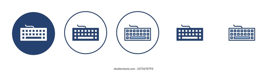 Keyboard icon vector. keyboard sign and symbol
