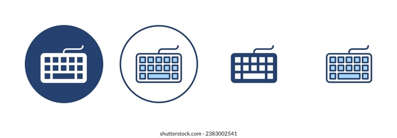 Keyboard icon vector. keyboard sign and symbol