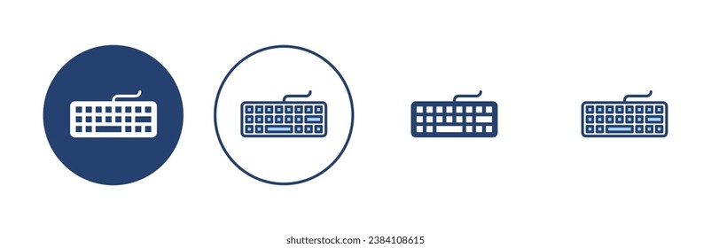 Vector de icono de teclado. signo de teclado y símbolo
