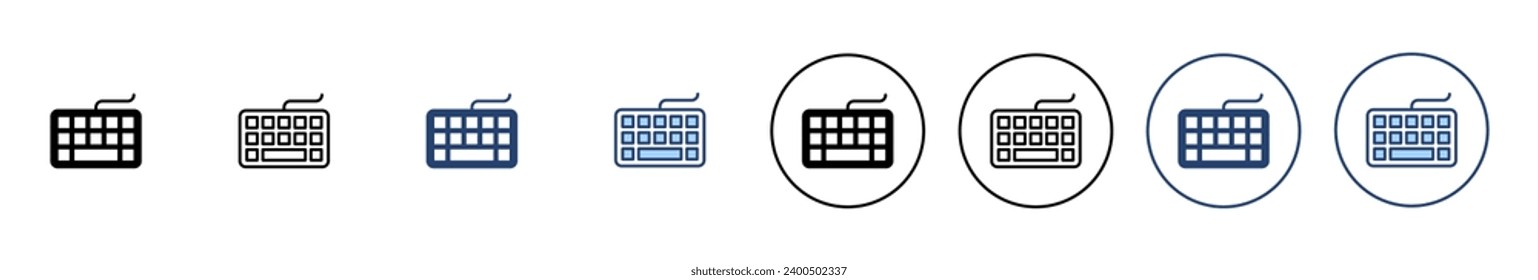 Keyboard icon vector. keyboard sign and symbol
