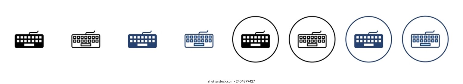 Keyboard icon vector. keyboard sign and symbol