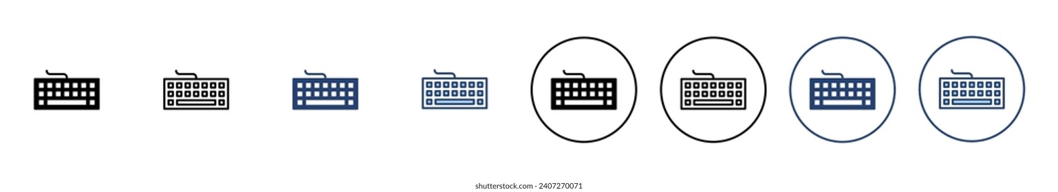 Vector de icono de teclado. signo de teclado y símbolo