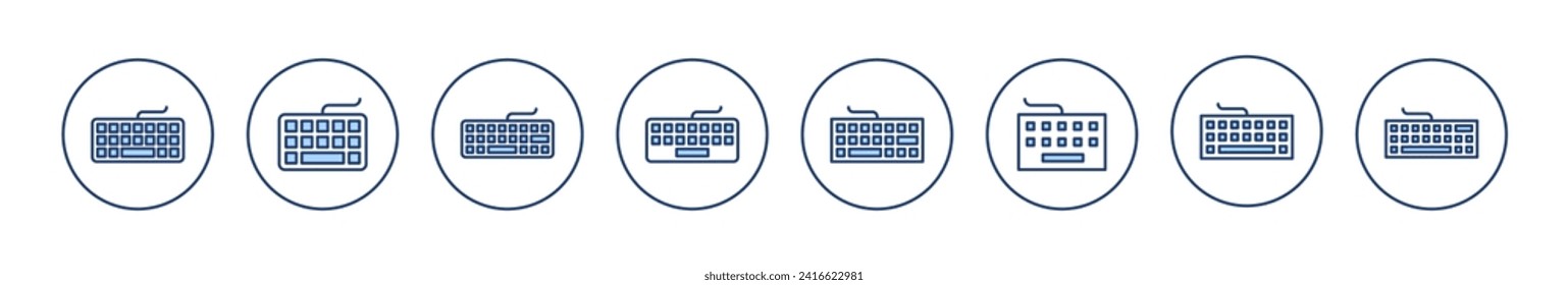 Keyboard icon vector. keyboard sign and symbol