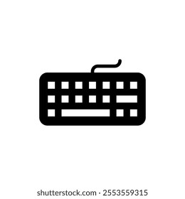 Keyboard icon vector. keyboard sign and symbol