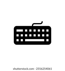 Keyboard icon vector. keyboard sign and symbol