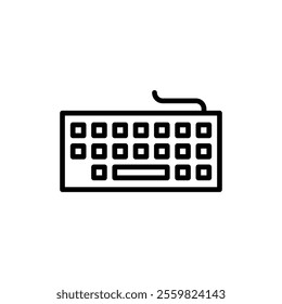 Keyboard icon vector. keyboard sign and symbol