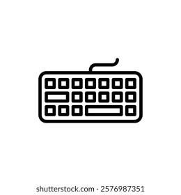 Keyboard icon vector. keyboard sign and symbol