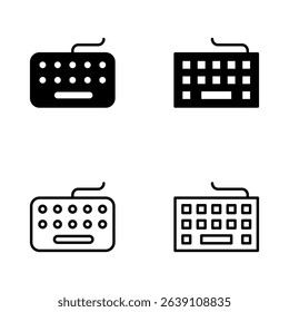 Keyboard icon vector. keyboard sign and symbol
