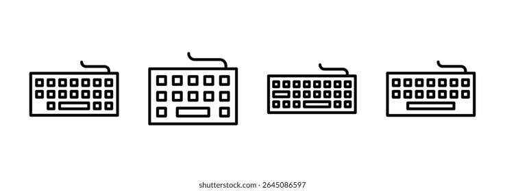 Icono de teclado. Vector y símbolo de teclado