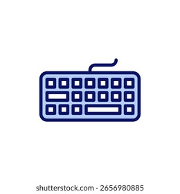 Keyboard icon vector. keyboard sign and symbol