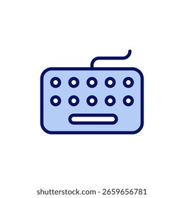 Ícone de teclado vetor. símbolo e sinal de teclado