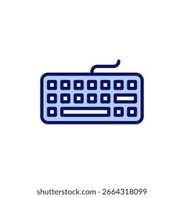 Ícone de teclado vetor. símbolo e sinal de teclado