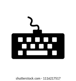 Keyboard icon vector icon. Simple element illustration. Keyboard symbol design. Can be used for web and mobile.