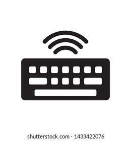 keyboard icon vector in simple style template