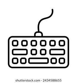 Icono de teclado vector ilustración de stock.