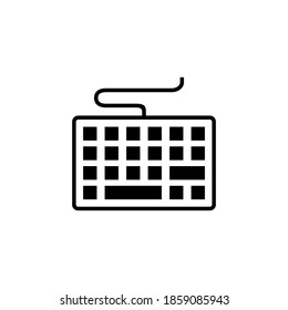 Vector de icono de teclado. símbolo vector de teclado