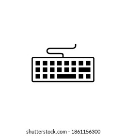 Vector de icono de teclado. símbolo vector de teclado