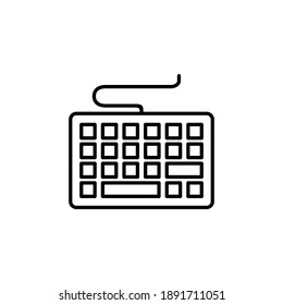 Vector de icono de teclado. símbolo vector de teclado