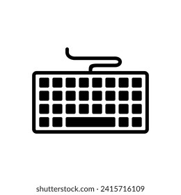 Vector de icono de teclado. símbolo vector de teclado